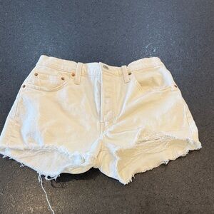 Levi Strauss 501 Women's White/Cream Denim Shorts